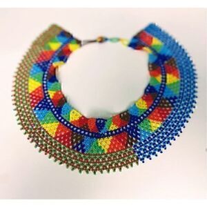 New Beautiful Handmade Colorful Beaded Mexican Collar Necklace